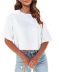 Women Half Sleeve Cropped T-Shirt