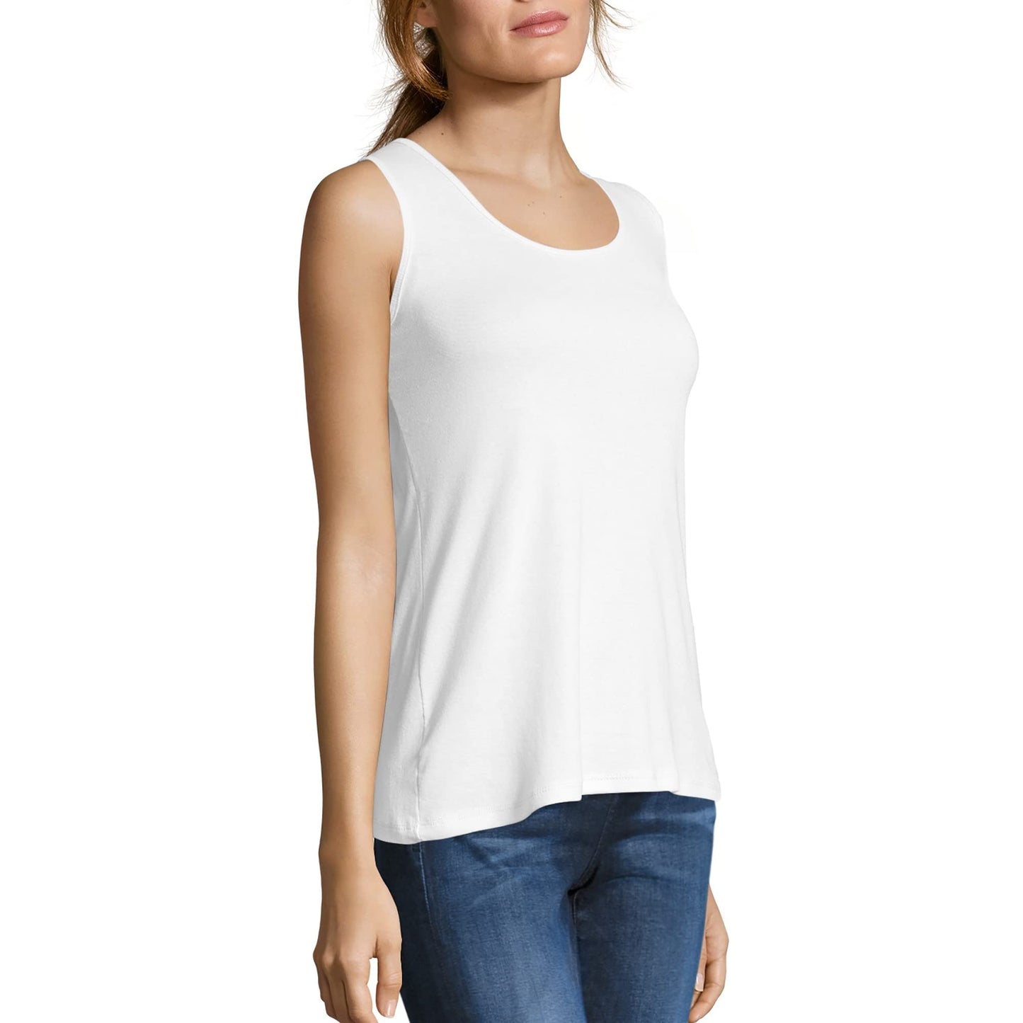 Mini-Ribbed Cotton Tank Top