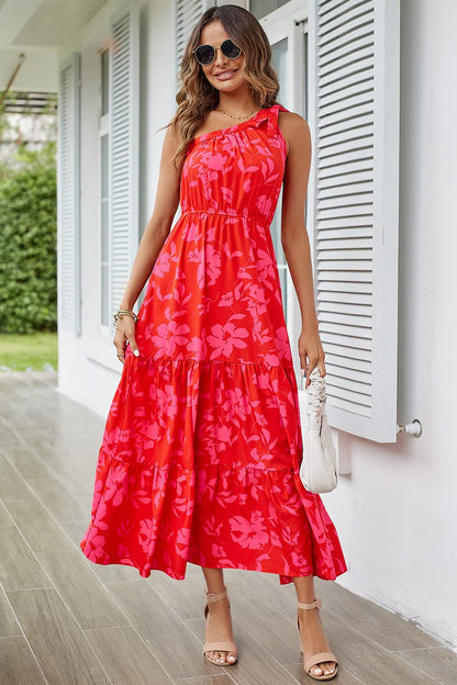 Robe longue fleurie M