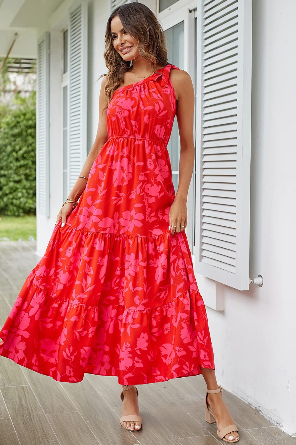 Robe longue fleurie M