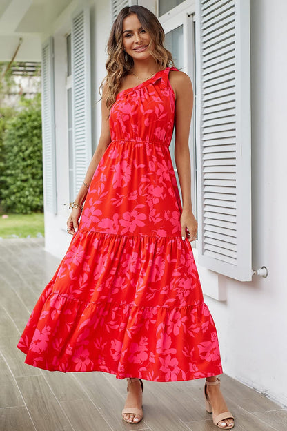 Robe longue fleurie M