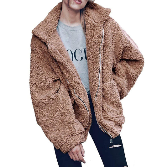 Winter Coat Fleece Fur M